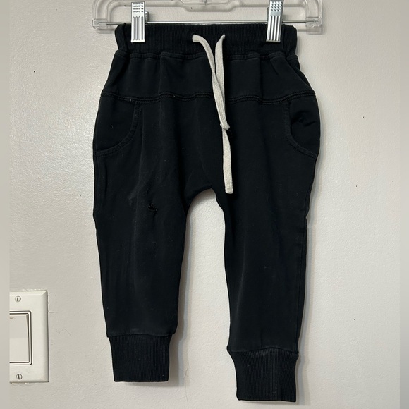 Little Bipsy Core collection black joggers. Size 18-24m. - Picture 1 of 4